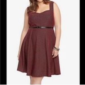 Torrid Polka Dot Retro fit n flare sweetheart dress 2